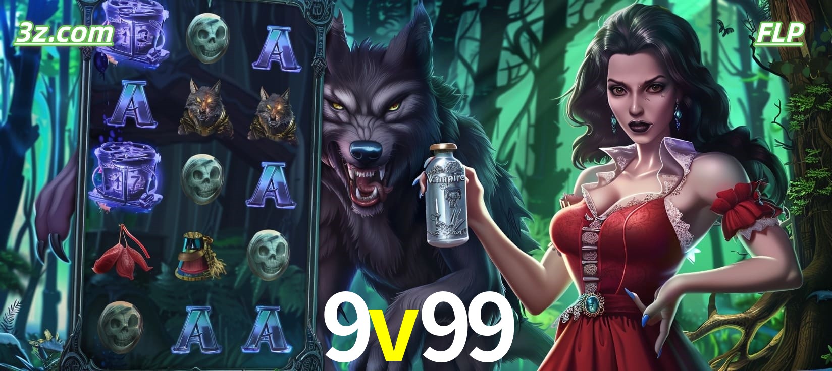 Slots online tema de lobisomem e vampira no 9v99 cassino Brasil