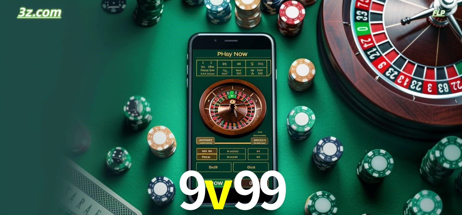 Roleta online no cassino 9v99 disponível em celular e computador